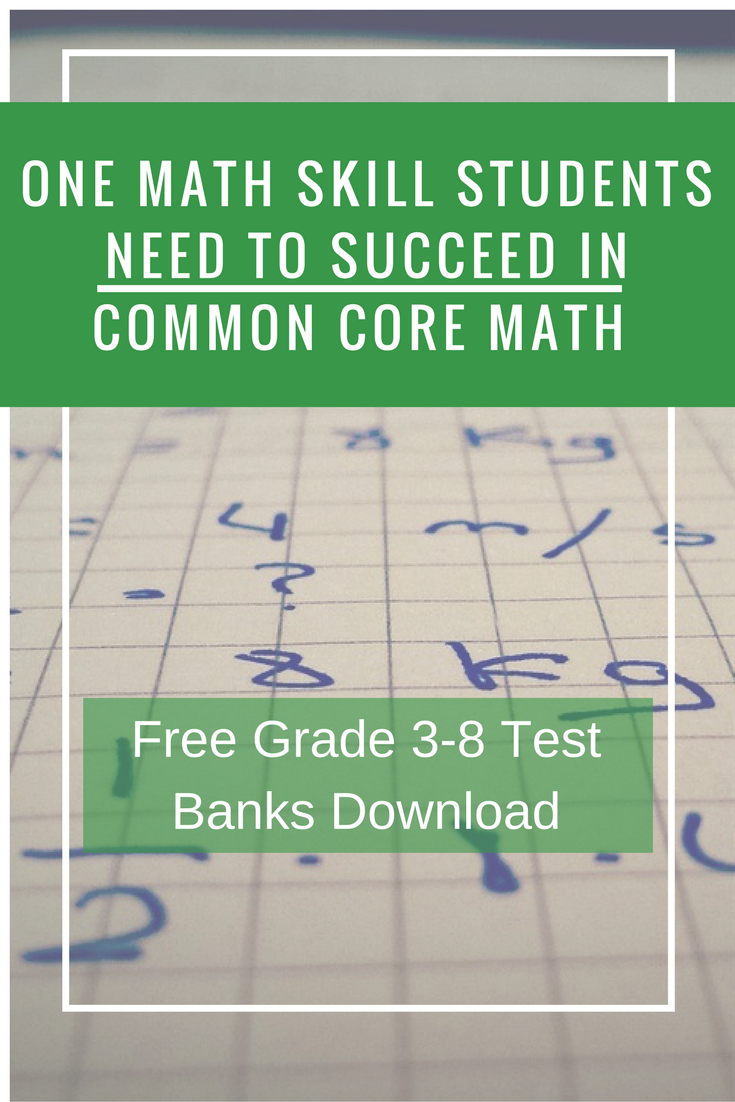 Math Skill Students Need to Succeed in Common Core Math 